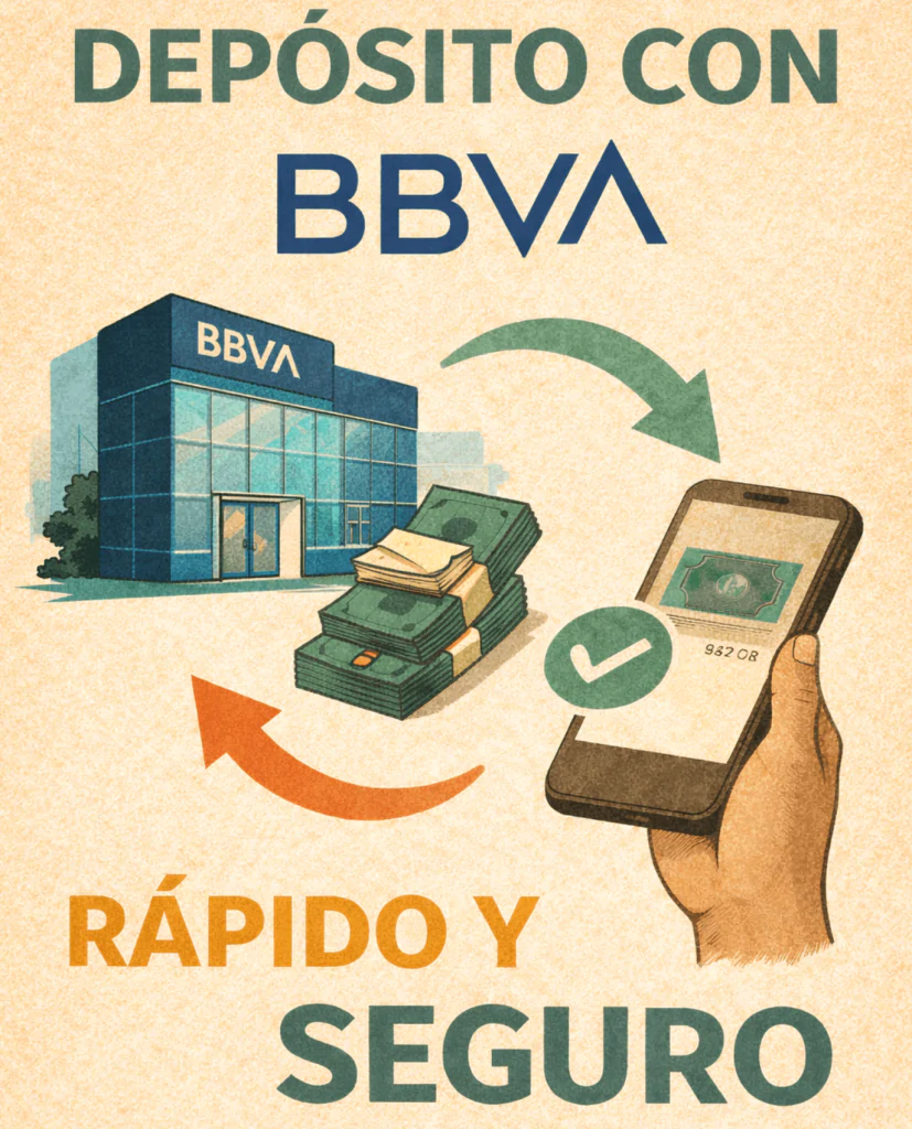 Depósitos y retiros con BBVA
